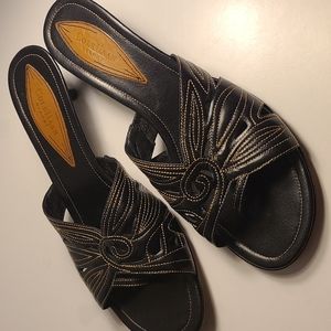 Cole Haan Leather Heeled Sandals Size 9.5